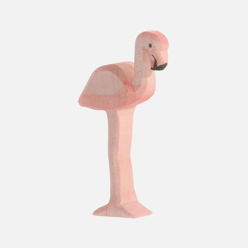 Handcrafted Wooden Flamingo