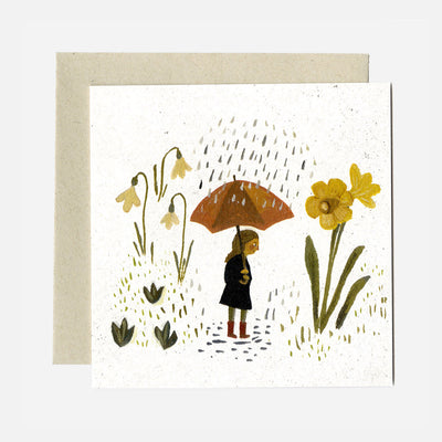 Greeting Card - Spring Rain