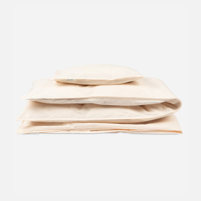 Cotton Duvet & Pillow Cover - Powder - Junior Size