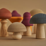 Handmade Wooden Mushrooms
