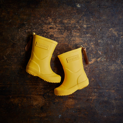 Natural Rubber Boots - Yellow