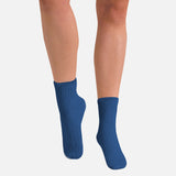 Adults Cotton Short Socks - Blue Sapphire