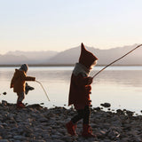 Baby & Kids Wool/Cotton Sherpa Pixie Hooded Coat - Terracotta