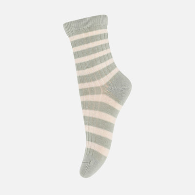 Cotton Eli Socks - Desert Sage Stripe