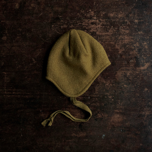 Boiled Merino Wool Hat - Gold