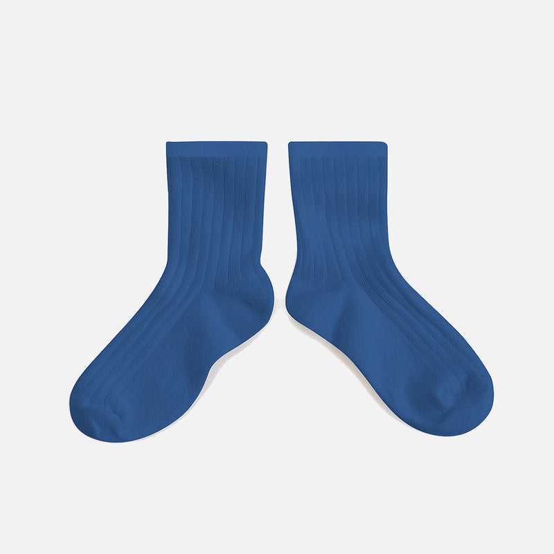 Adults Cotton Short Socks - Blue Sapphire