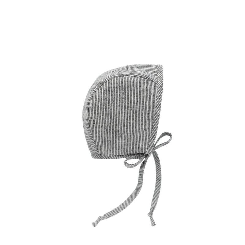 Cotton/Hemp Bonnet - Natural Stripe