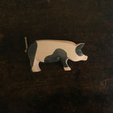 Handcrafted Wooden Head High Spotted Pig