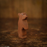 Handcrafted Wooden Small Bear Standing