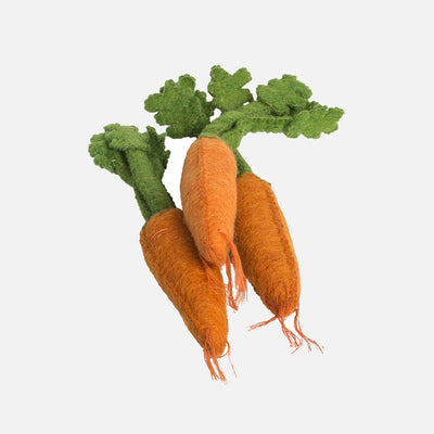 Felted Wool Vegetable Dutch Carrots - Set of 3