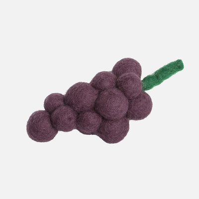 Felted Wool Bunch of Grapes - Red