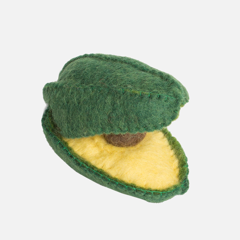 Felted Wool Fruit Avocado