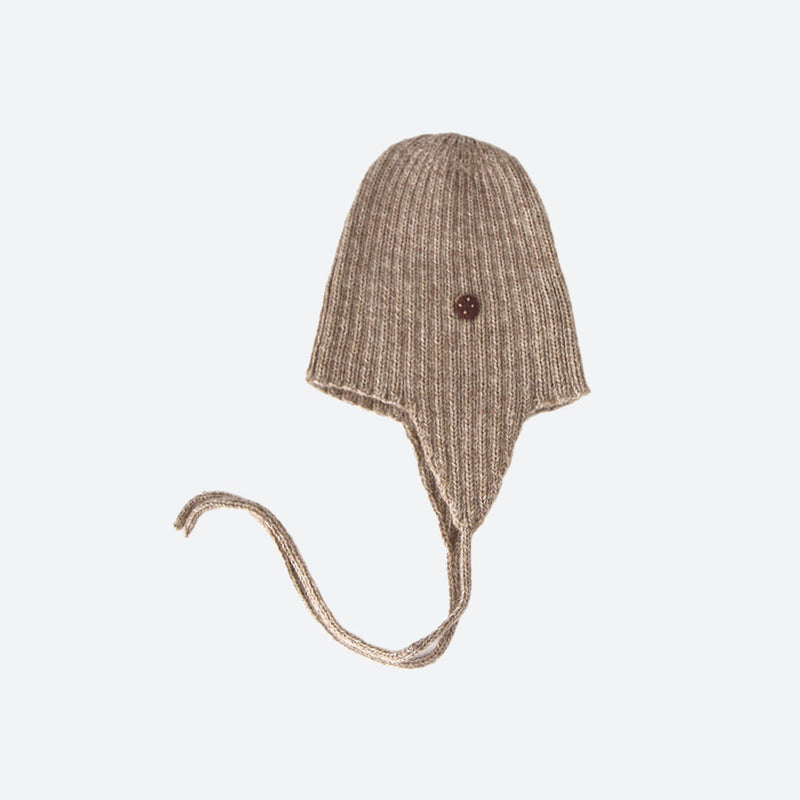 Baby & Kids Alpaca String Hat - Pebble