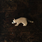 Handcrafted Wooden Standing Raccoon