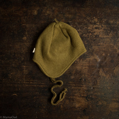 Boiled Merino Wool Hat - Gold