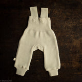 Baby & Kids Merino Wool Dungarees - Natural