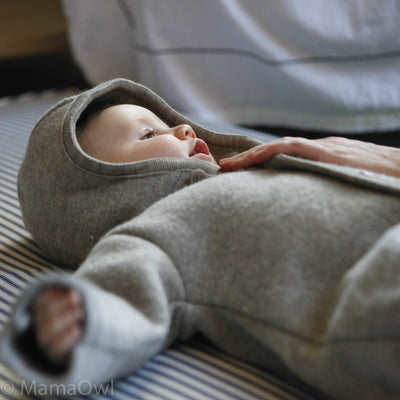 Baby & Kids Boiled Merino Wool Overall - Grey