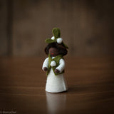 Handmade Wool Fairy - Mistletoe Boy - Black