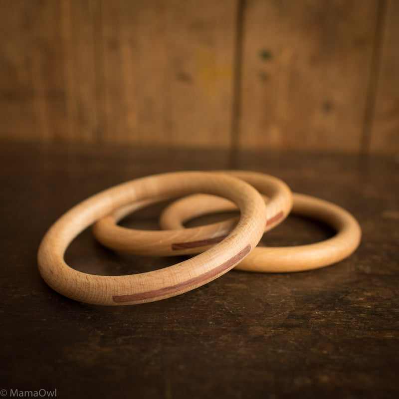 Wooden Big Hoops - 3 Pieces