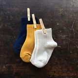 Baby & Kids Cotton Short Socks - Navy