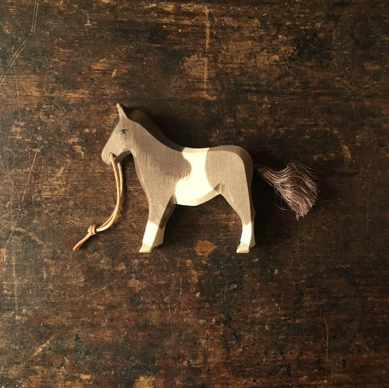 Handcrafted Wooden Pony with reins