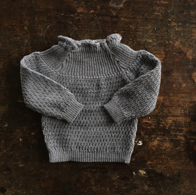 Baby Merino Wool Sweater - Slate