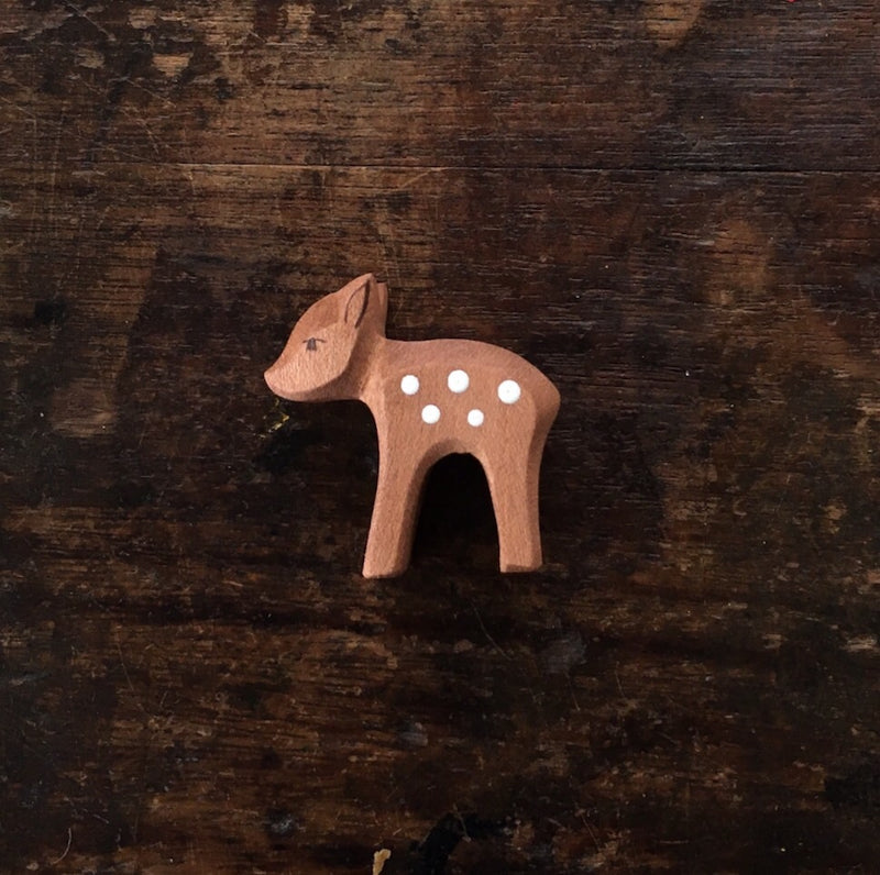 Handcrafted Wooden Small Fawn