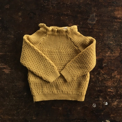 Baby Merino Wool Sweater - Gold