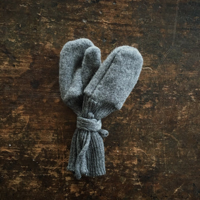 Baby & Kids Merino Wool Fleece Gloves - Slate