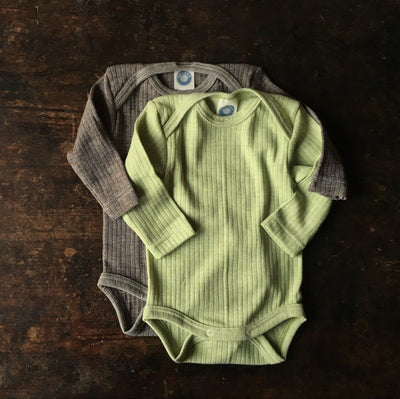 Baby Merino Wool, Cotton & Silk Body - Green Melange