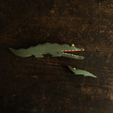 Handcrafted Wooden Small Crocodile