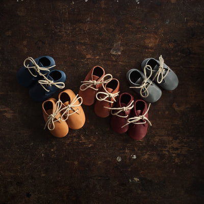 Handmade Leather Traveller Shoes - Bordeaux