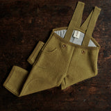 Baby & Kids Boiled Merino Wool Pocket Dungarees - Gold