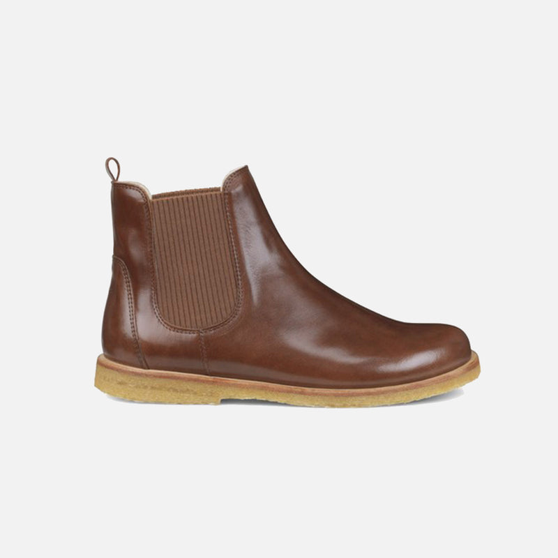 Women's Wool Lined Chelsea Boots - Chestnut