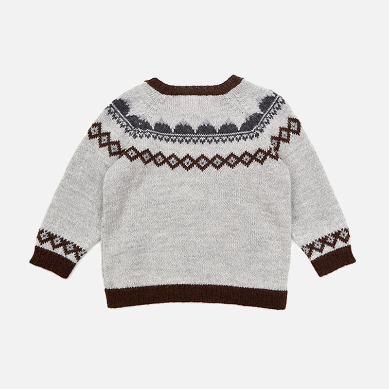 Baby & Kids Alpaca Mountain Cardigan - Grey