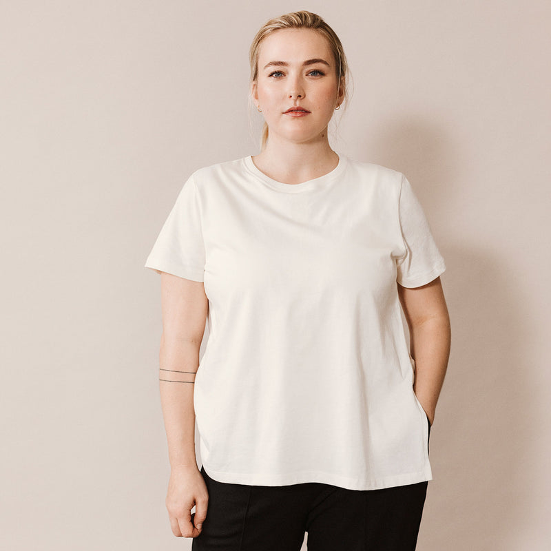 Cotton Maternity Tee - Tofu