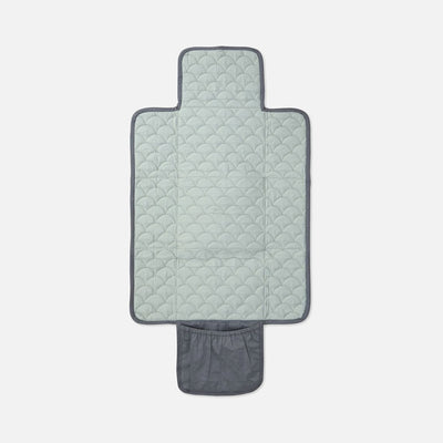 Cotton Quilted Changing Mat - Charcoal