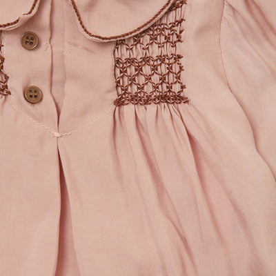 Aspen Smocked Baby Dress - Pink