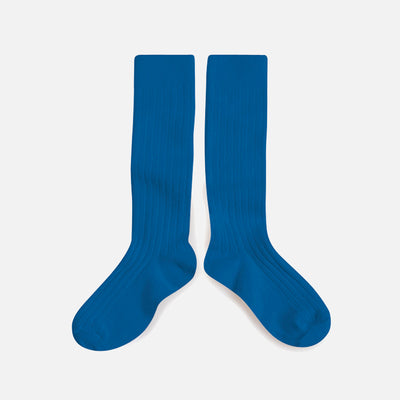 Babies & Kids Cotton Knee Socks - Blue Sapphire