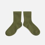 Adult's Cotton Short Socks - Olive