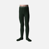 Babies & Kids Cotton Rib Tights - Forest Green