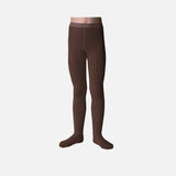 Baby & Kids Cotton Rib Tights - Chocolate