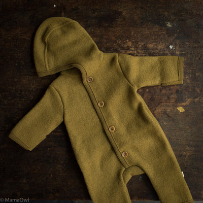 Baby & Kids Boiled Merino Wool Overall - Gold