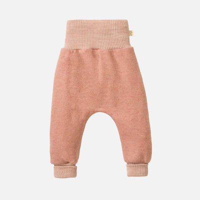 Baby & Kids Light Weight Boiled Merino Wool Cuffed Pants - Rose