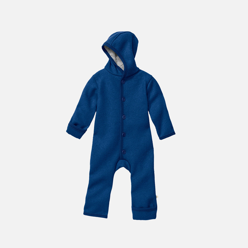 Baby & Kids Boiled Merino Wool Overall - Navy – MamaOwl