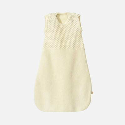 Baby Merino Wool Sleeveless Sleeping Bag - Natural