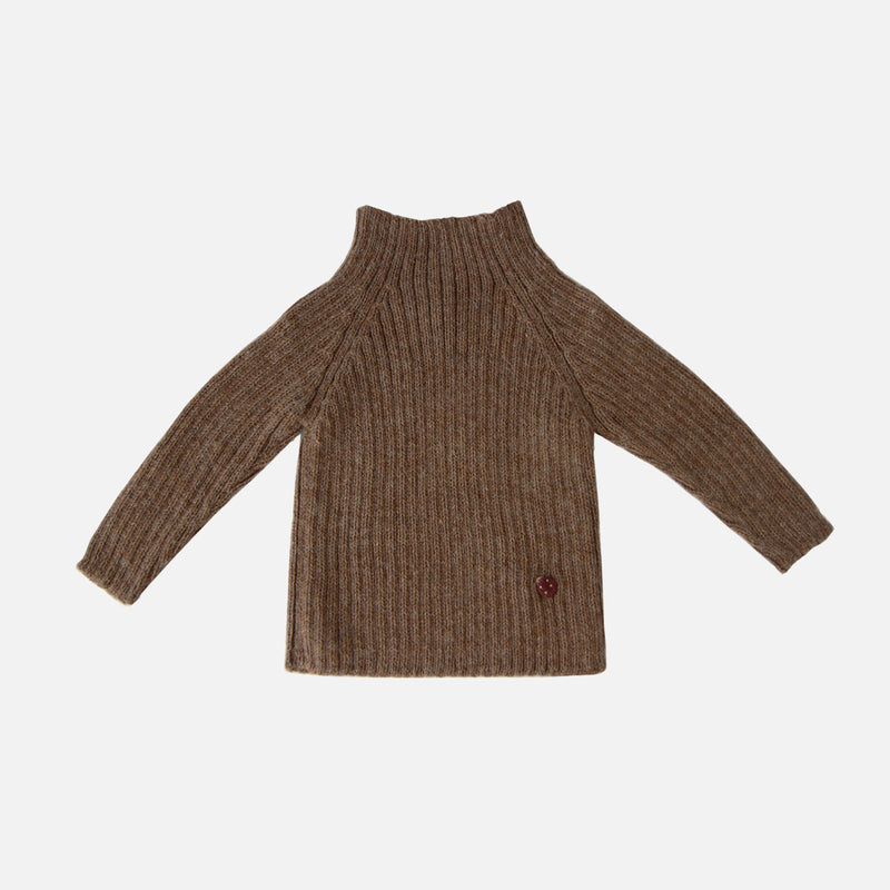 Baby & Kids Alpaca Rib Sweater - Cocoa