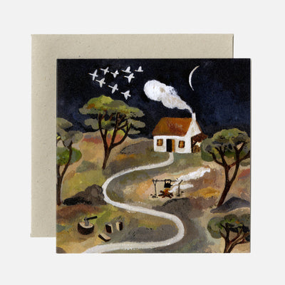 Greeting Card - Under the Crescent Moon