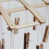 Bamboo Laundry Peg Airer - Natural
