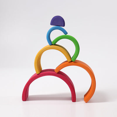 Wooden 6 Piece Rainbow - Colourful